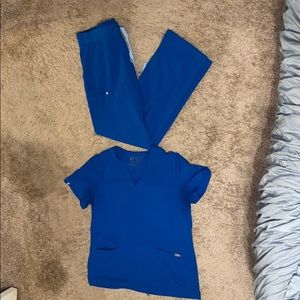 Figs Scrub Set Medium Royal Blue
